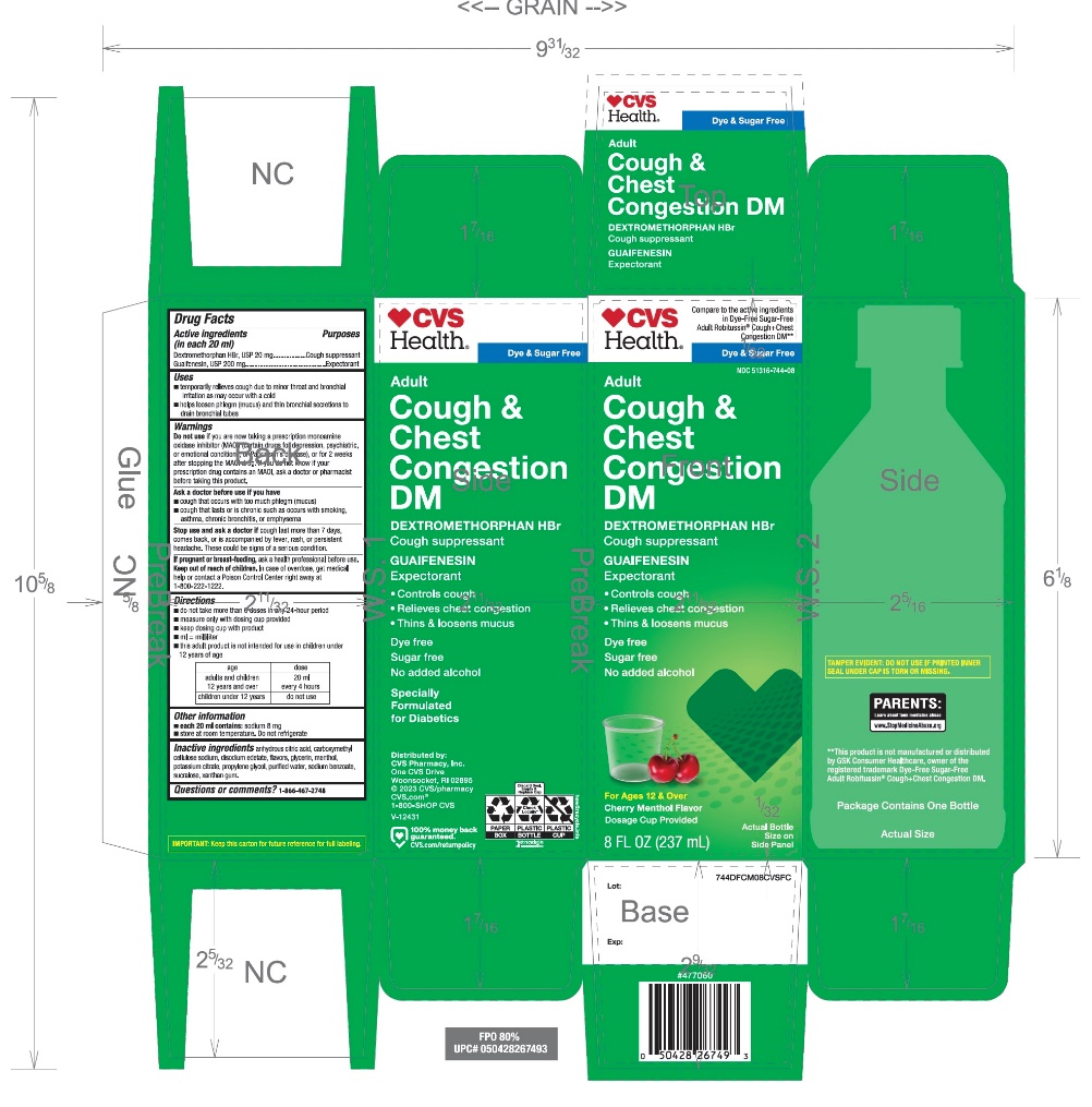 Pill image for Cvs Adult Cough+chest Congestion Dm Drug Facts