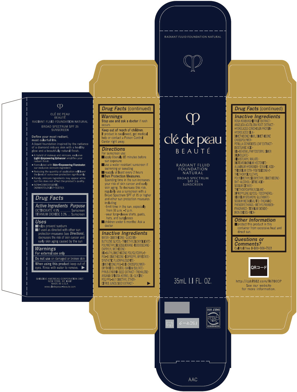 Pill image for Clé De Peau Beauté Radiant Fluid Foundation Natural