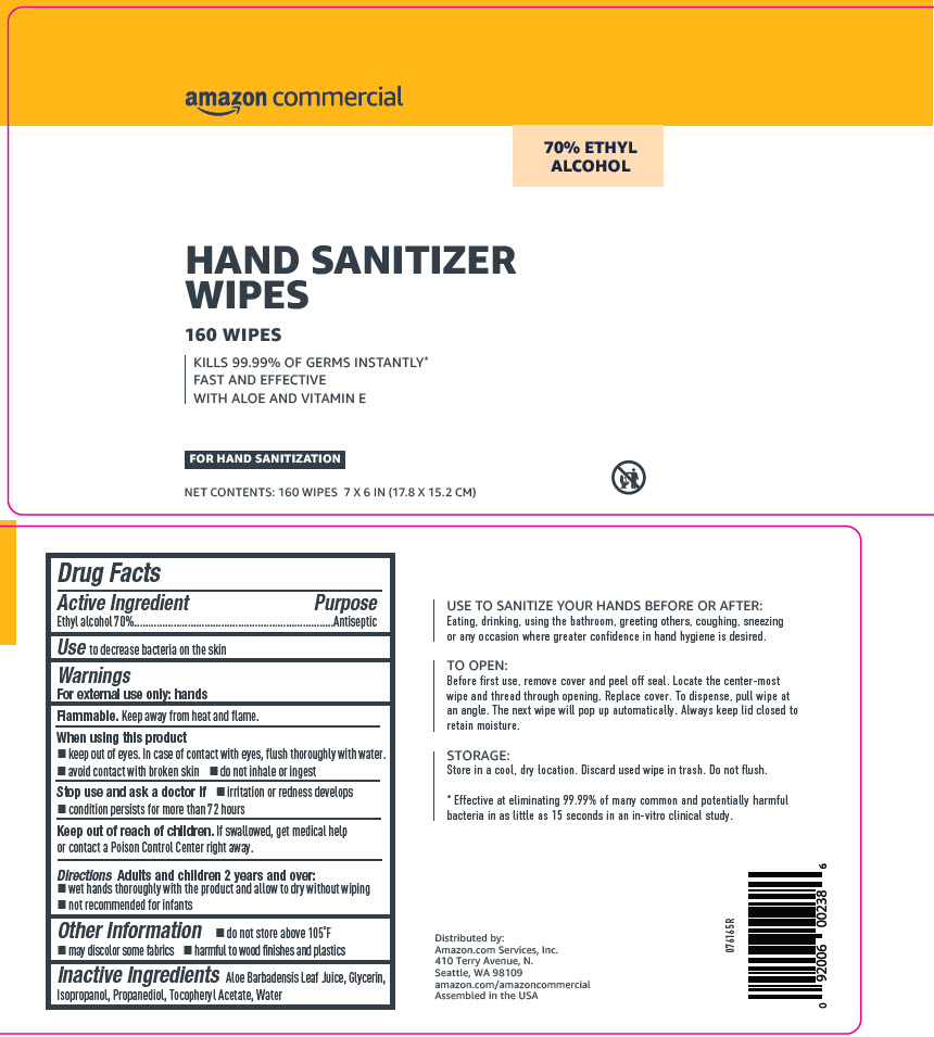 Pill image for Amazon Commerical Hand Sanitizer Wipes