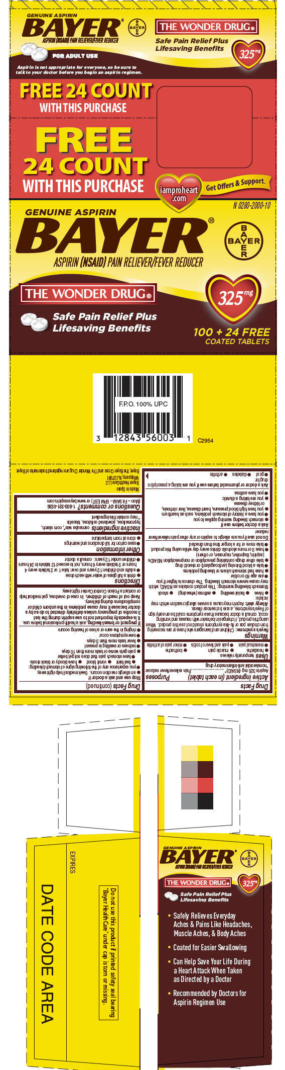 Pill image for Bayer Genuine Aspirin ®