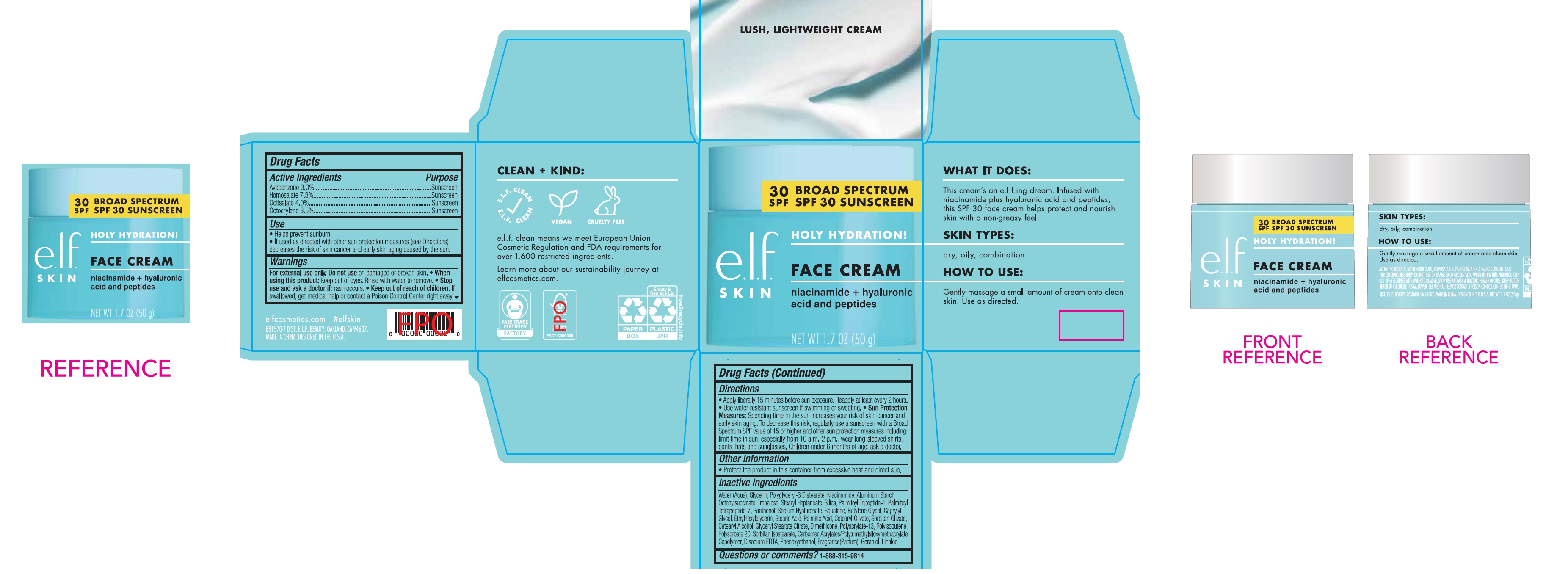 Pill image for E.l.f. Holy Hydration Face Cream Spf 30 Sunscreen,