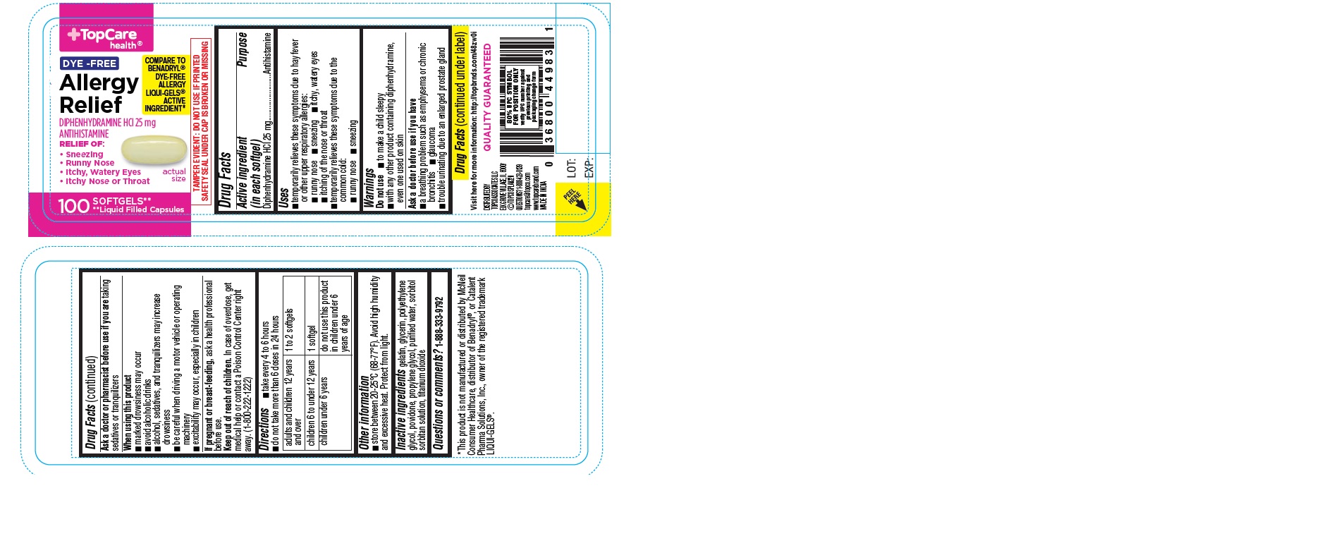Pill image for Topcare Health Dye-free Allergy Relief