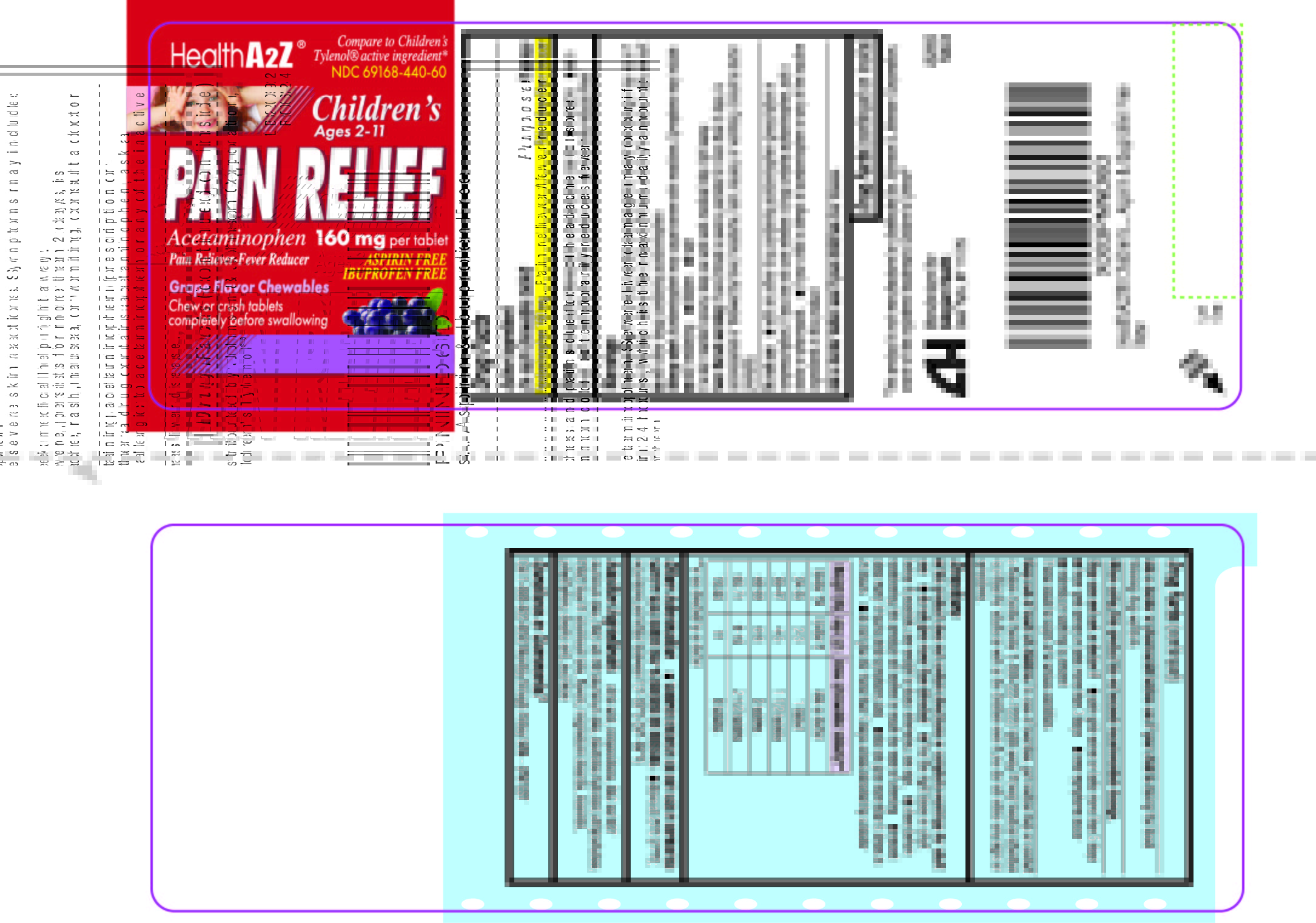 Pill image for 440 - Children Pain Relief