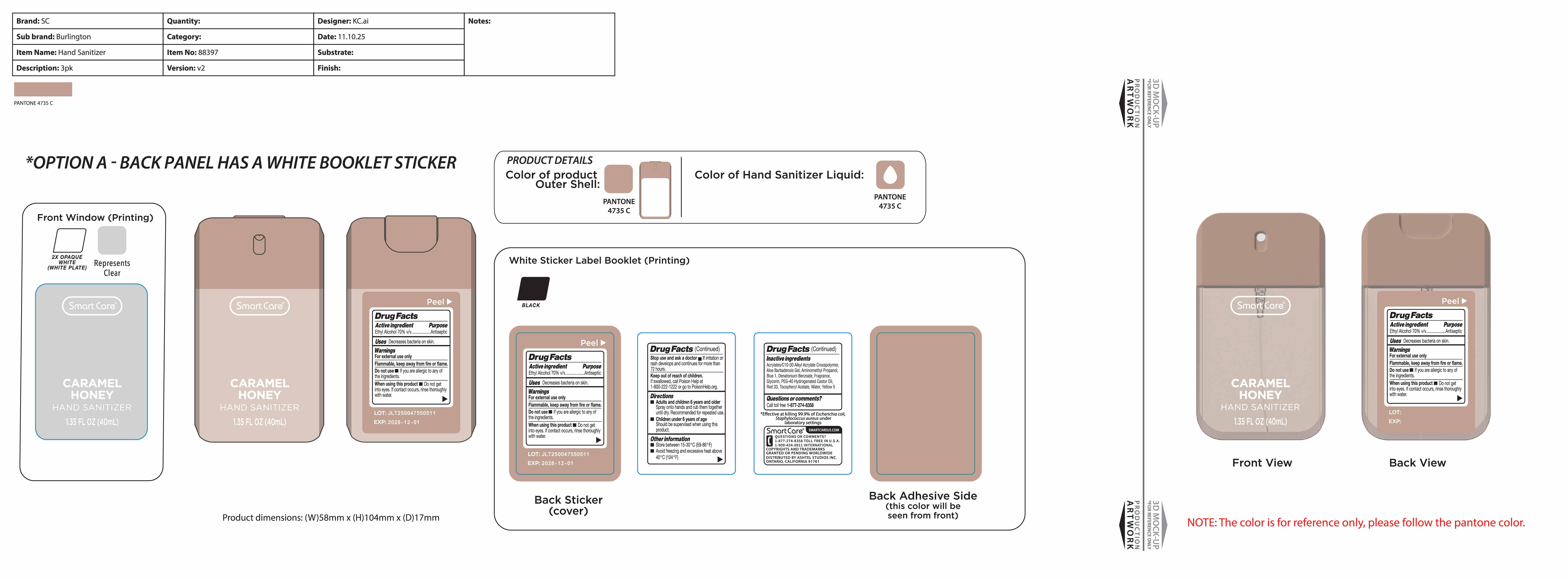 Pill image for Smart Care Hand Sanitizer Caramel Honey