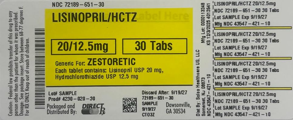 Pill image for Lisinopril/hctz