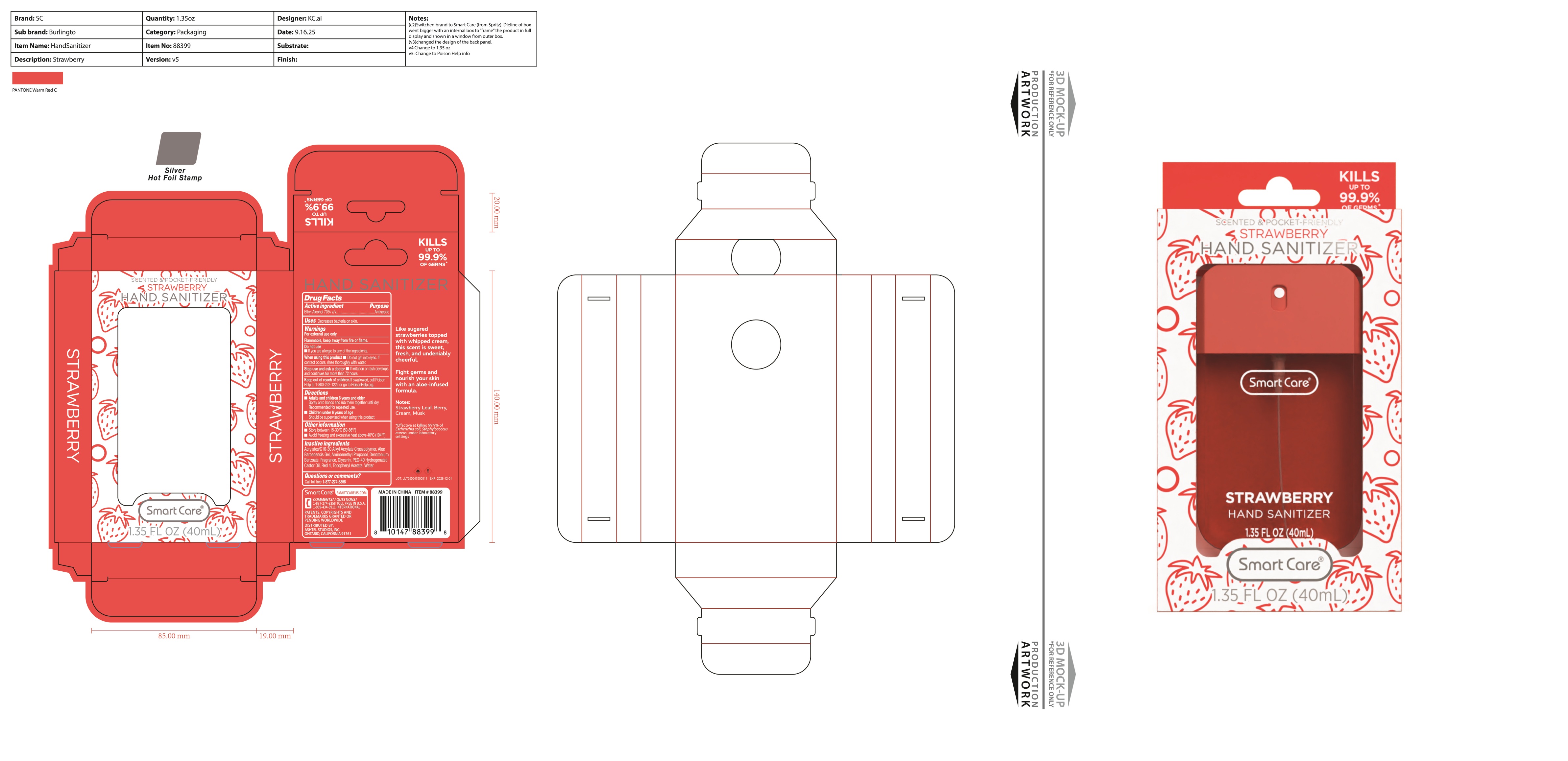 Pill image for smart care hand sanitizer strawberry