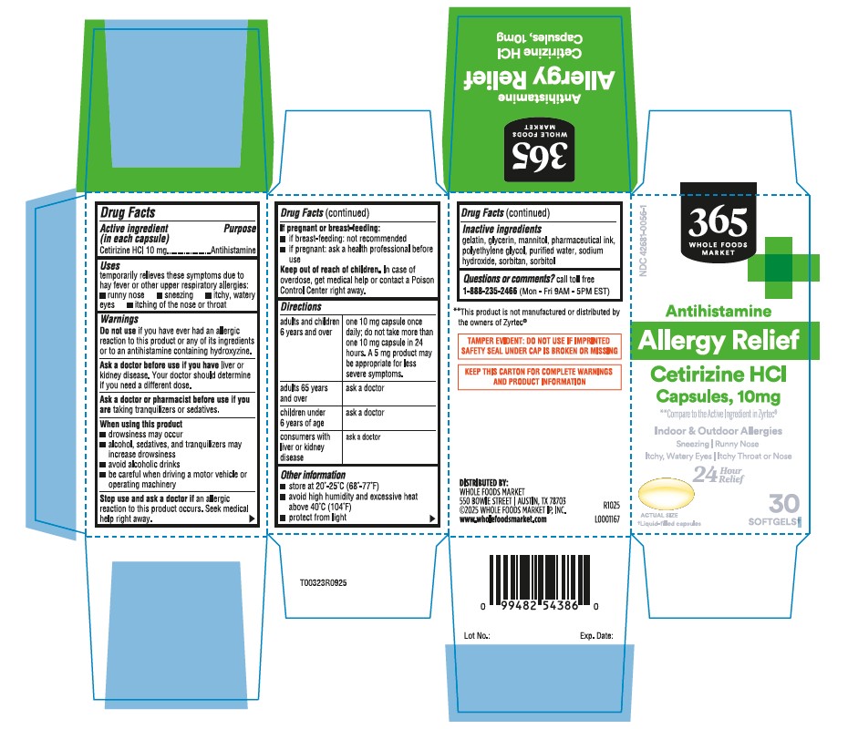 Pill image for Cetirizine Hcl Capsules, 10 Mg Dye Free-whole Foods