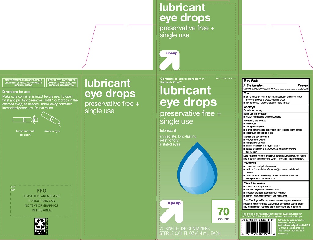 Pill image for Target Lubricant Eye Drops Preservative Free 70 Ct (pld)