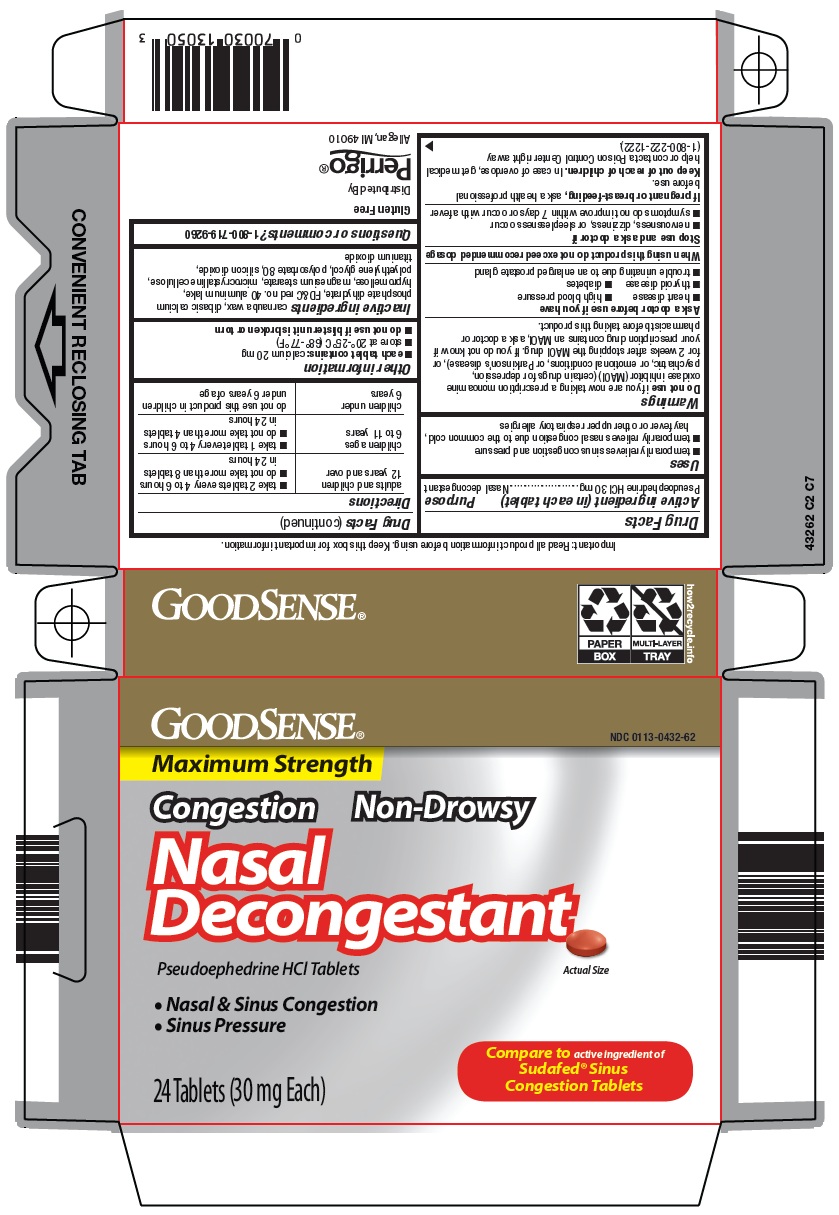 Pill image for Perrigo Nasal Decongestant Drug Facts