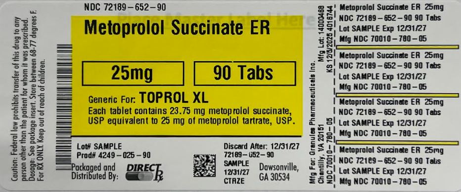 Pill image for Metoprolol Succinate Er