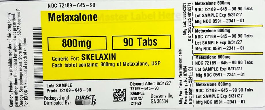 Pill image for Metaxalone