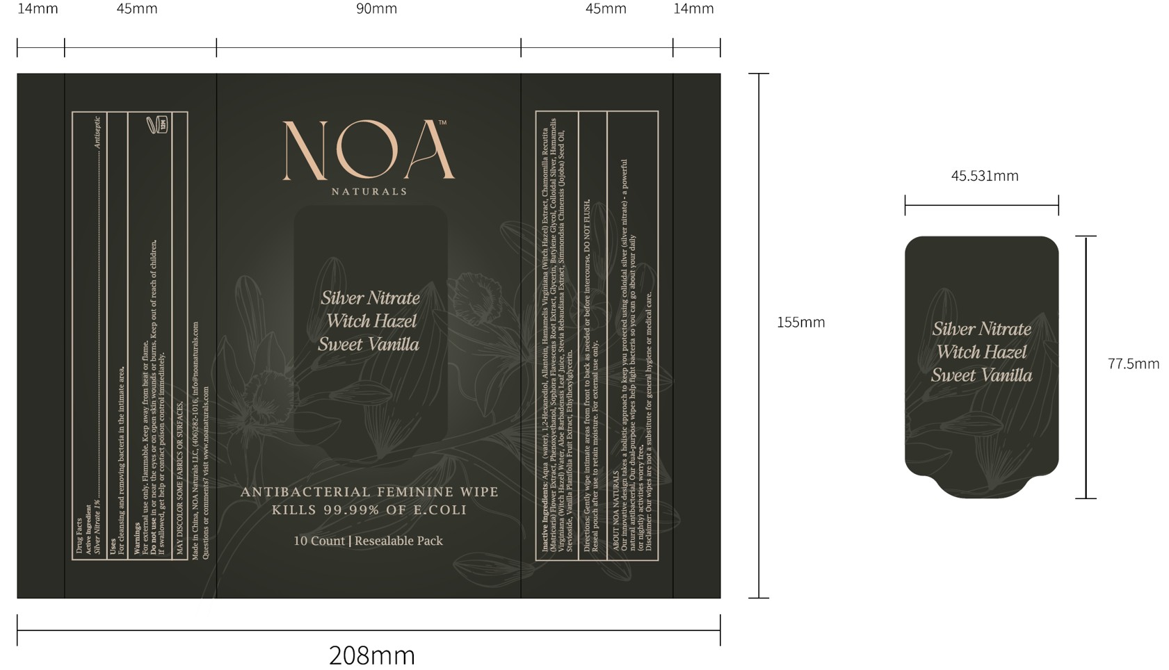 Pill image for 84938-004 Antibacterial Feminine Wipe