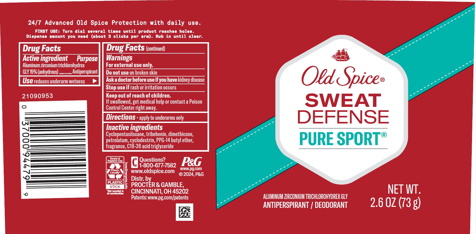 Pill image for Old Spice® Sweat Defense Pure Sport