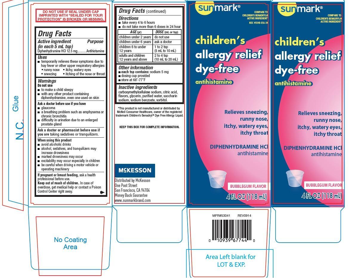 Pill image for Sunmark Childrens Allergy Relief Dye-free Bubblegum Flavor