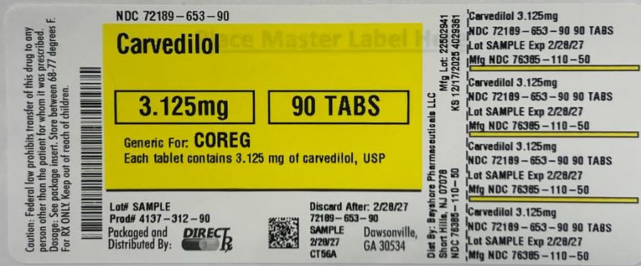 Pill image for Carvedilol