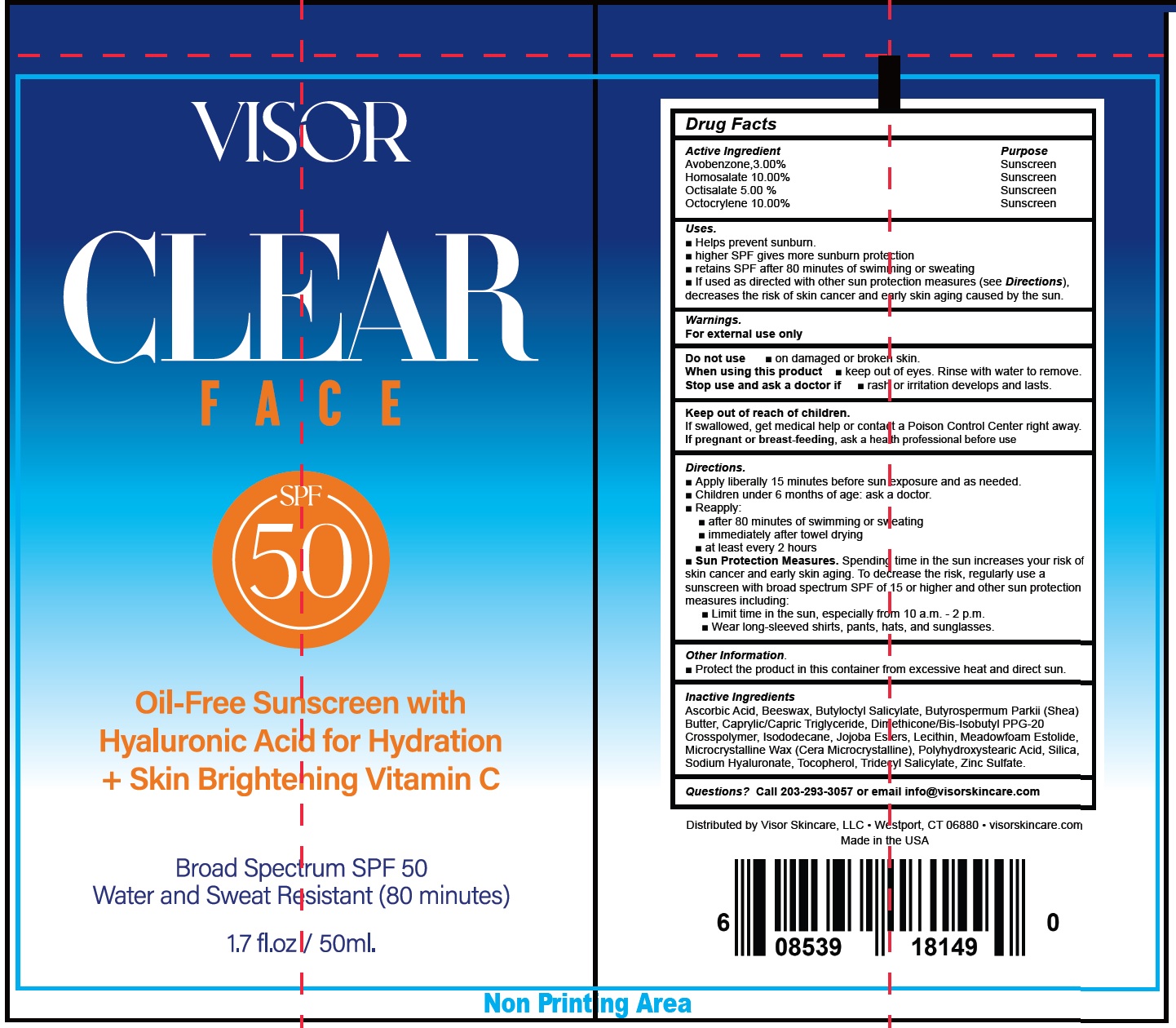 Pill image for Visor Clear Face Oil-free Sunscreen Spf 50