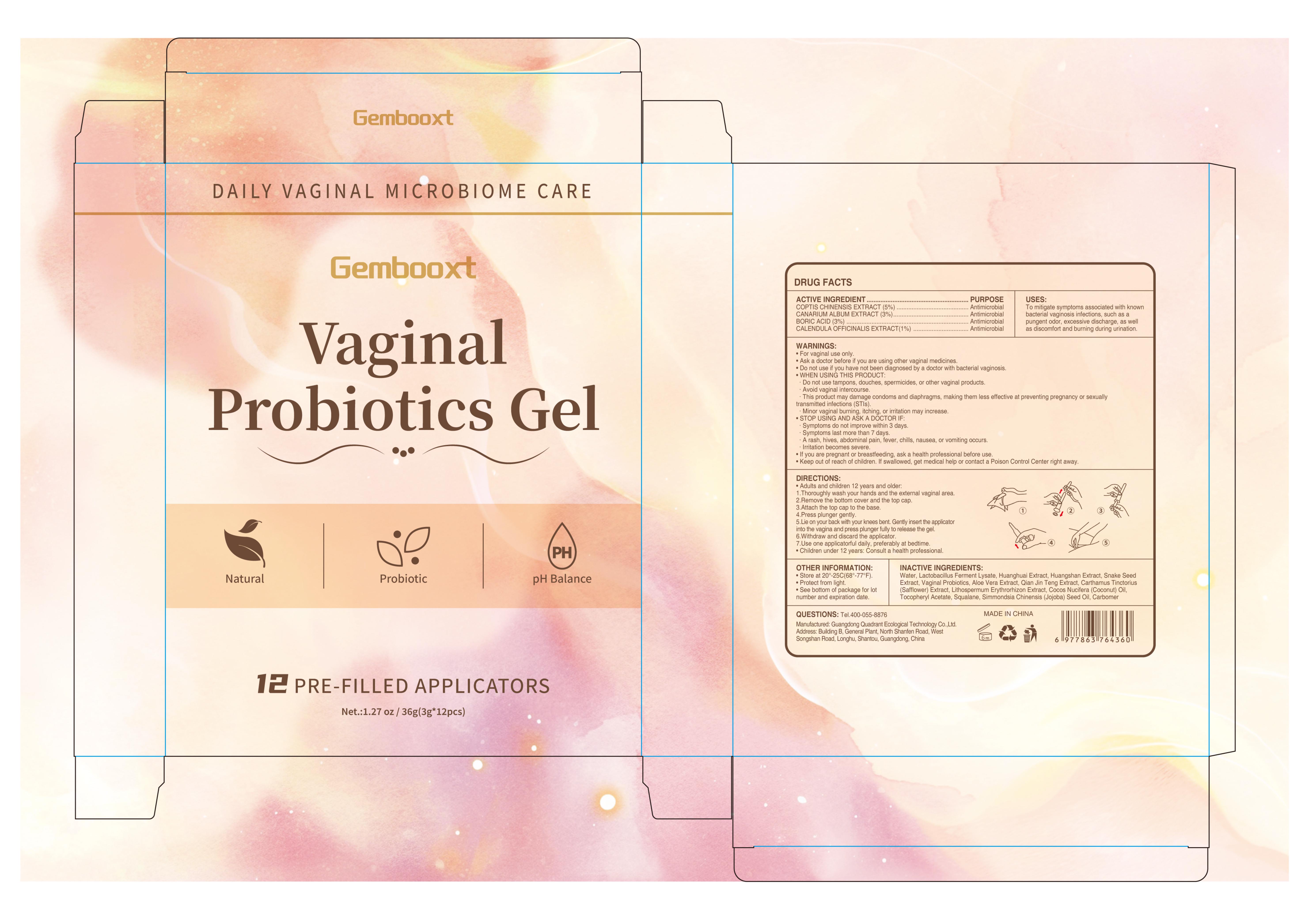 Pill image for 76986-021 Gembooxt Vaginal Probiotics Gel