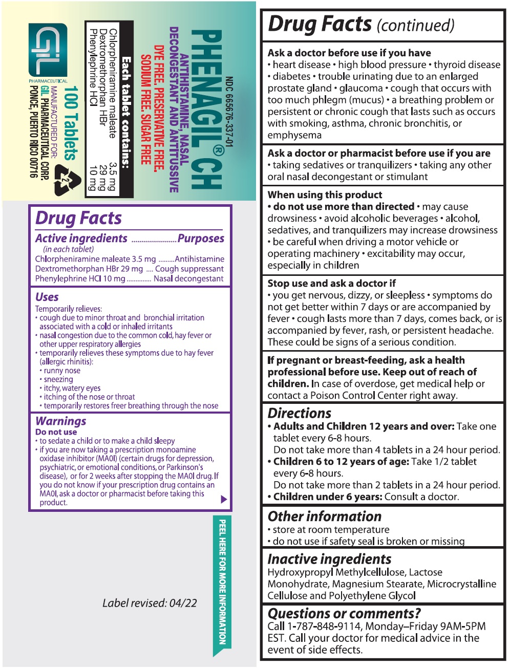 Pill image for phenagil ®