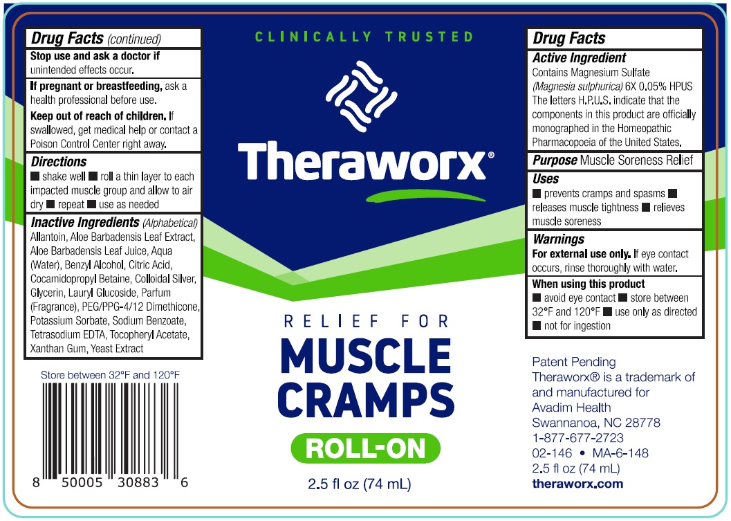 Pill image for Theraworx Relief For Muscle Cramps Roll On