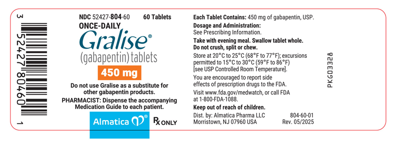 Pill image for These Highlights Do Not Include All The Information Needed To Use Gralise Safely And Effectively. See Full Prescribing Information For Gralise.