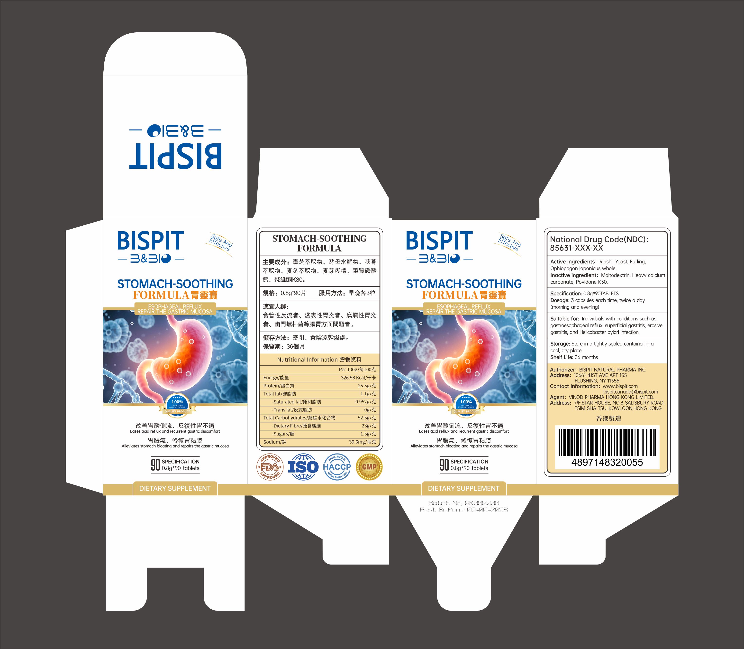 Pill image for 85631-015-01stomach-soothing Formula