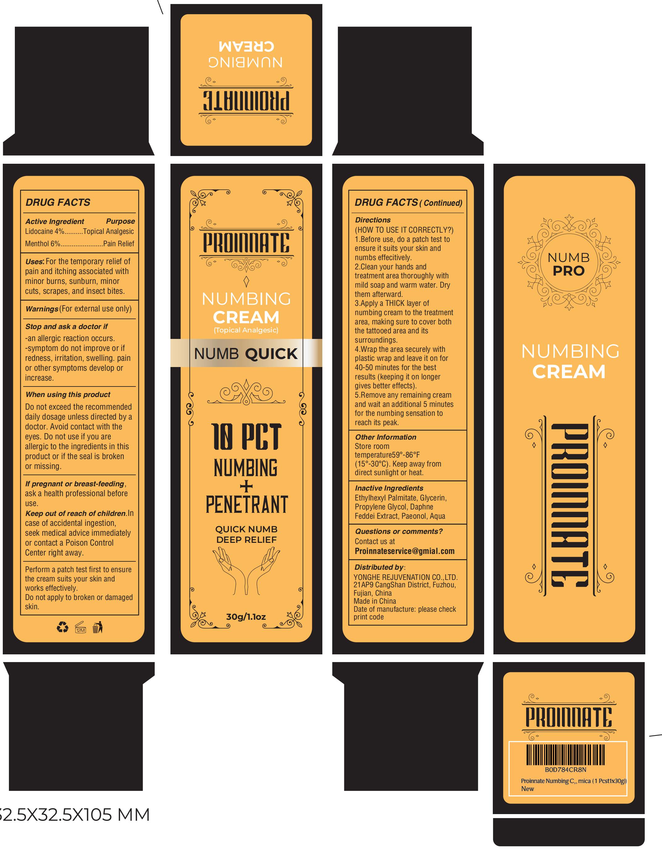 Pill image for Proinnate Numbing Cream