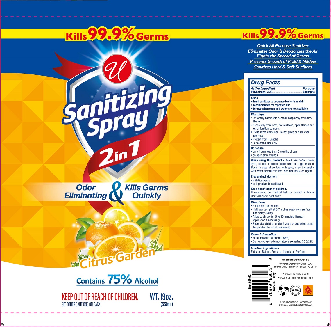 Pill image for Universal Sanitizing Spray Citrus Garden