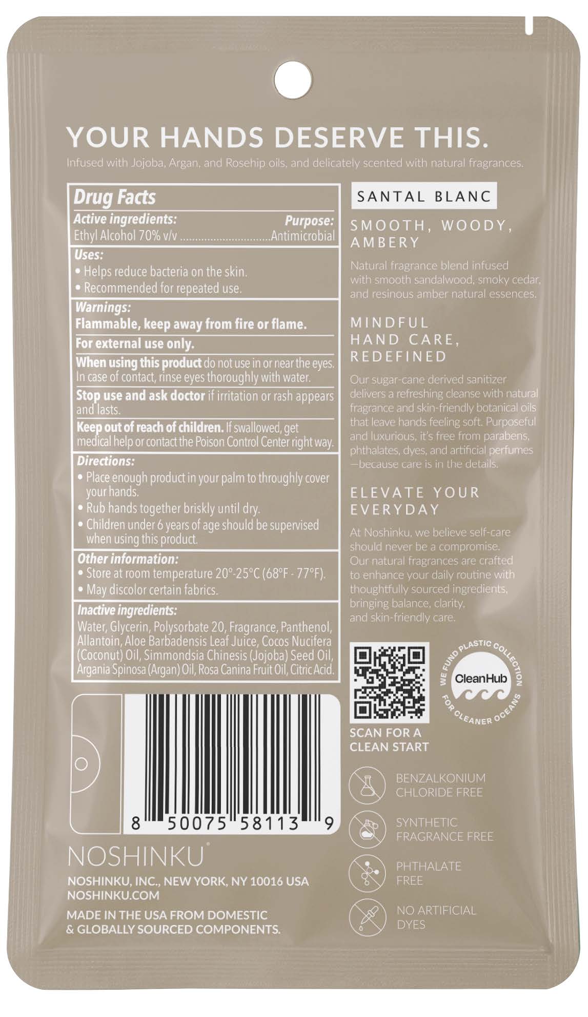 Pill image for hand sanitizer santal blanc (73898-011)