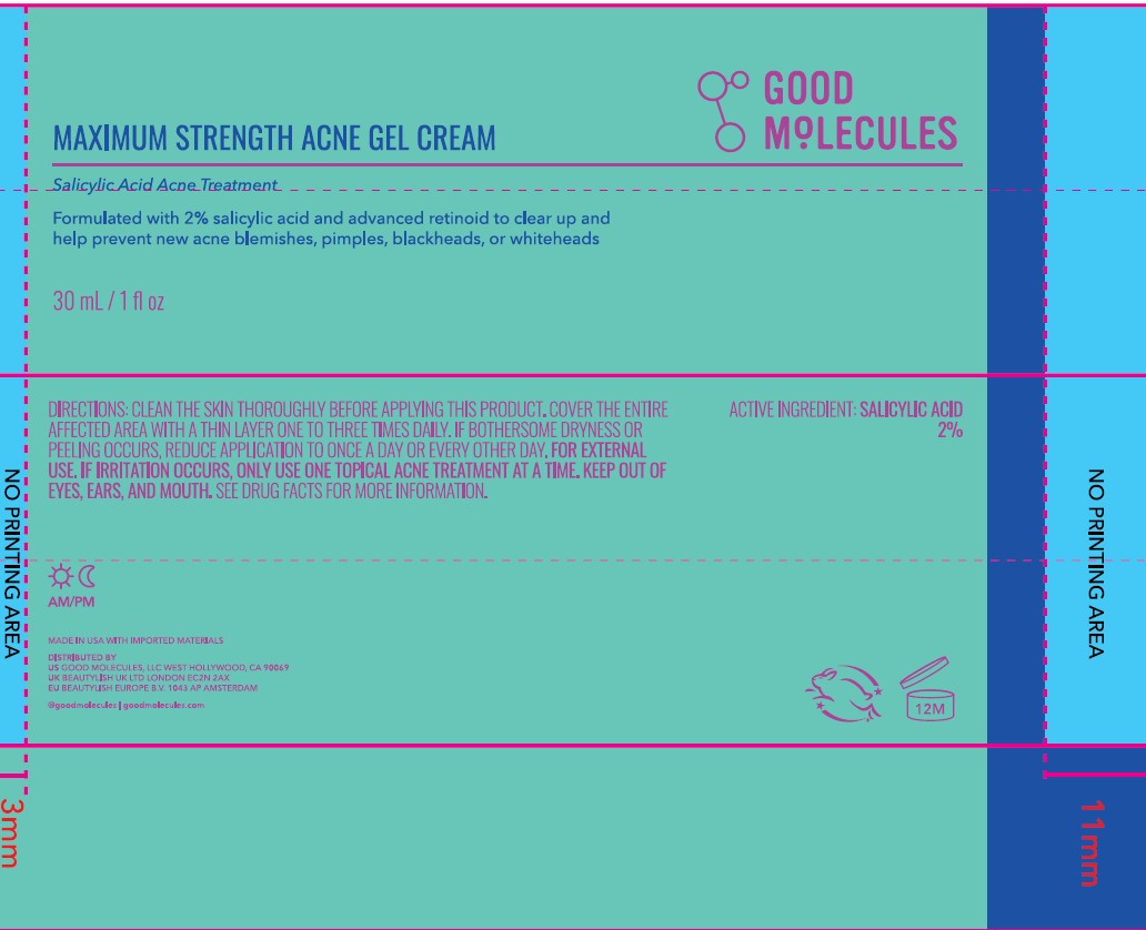 Pill image for Good Molecules Maximum Strength Acne Gel Cream