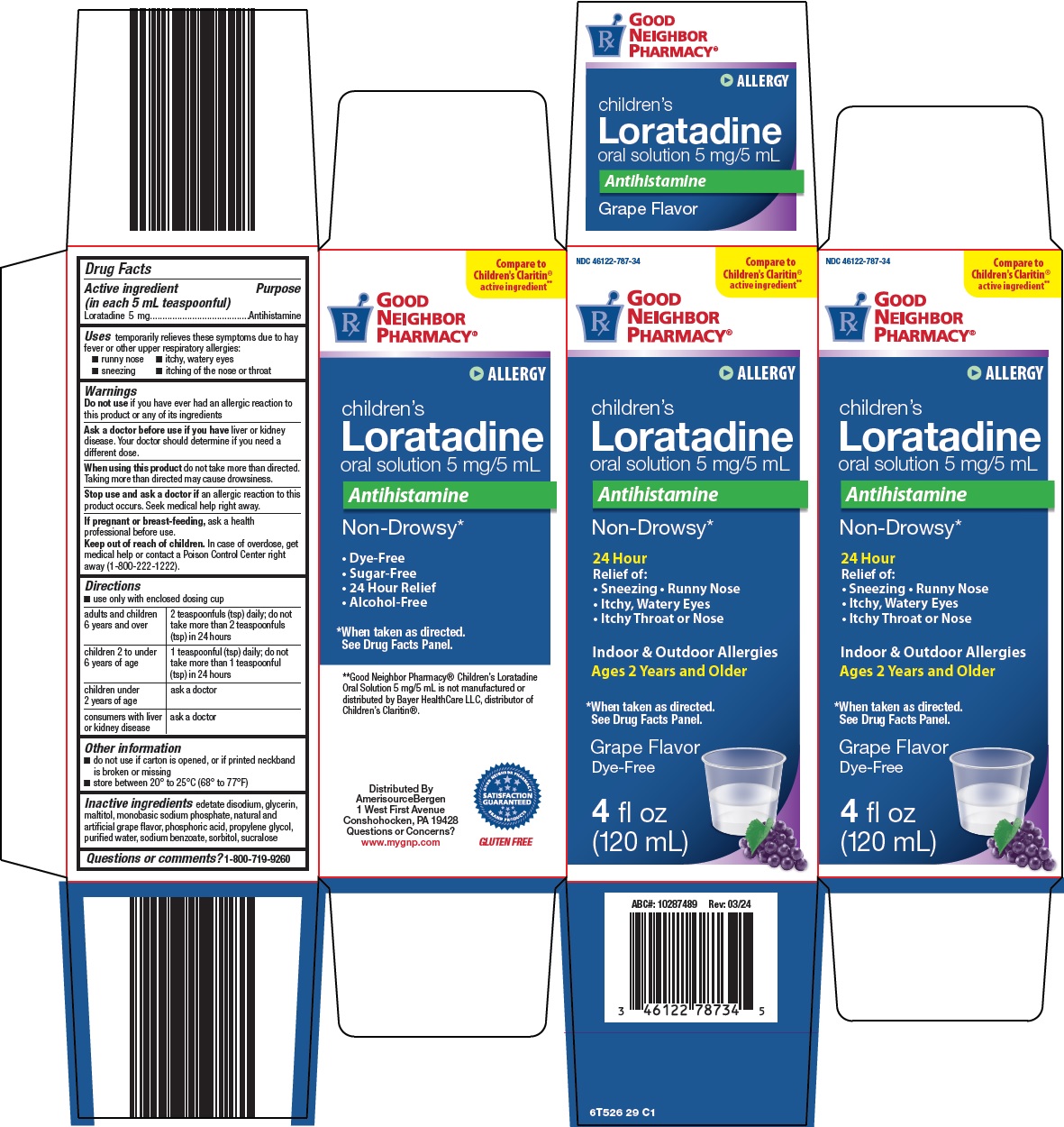 Pill image for Amerisource Bergen Children’s Loratadine Drug Facts