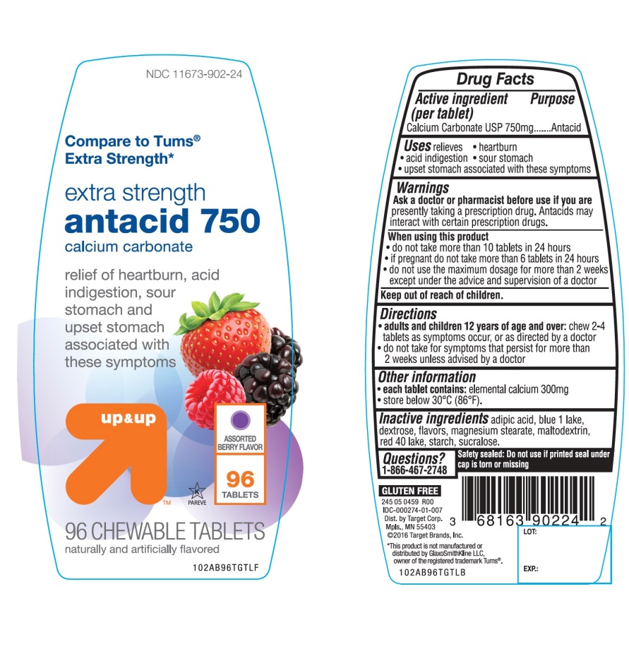 Pill image for Up And Up Extra Strength Antacid 750