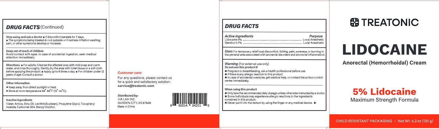 Pill image for Initial Drug Listing - Treatonic Lidocaine Numbing Cream