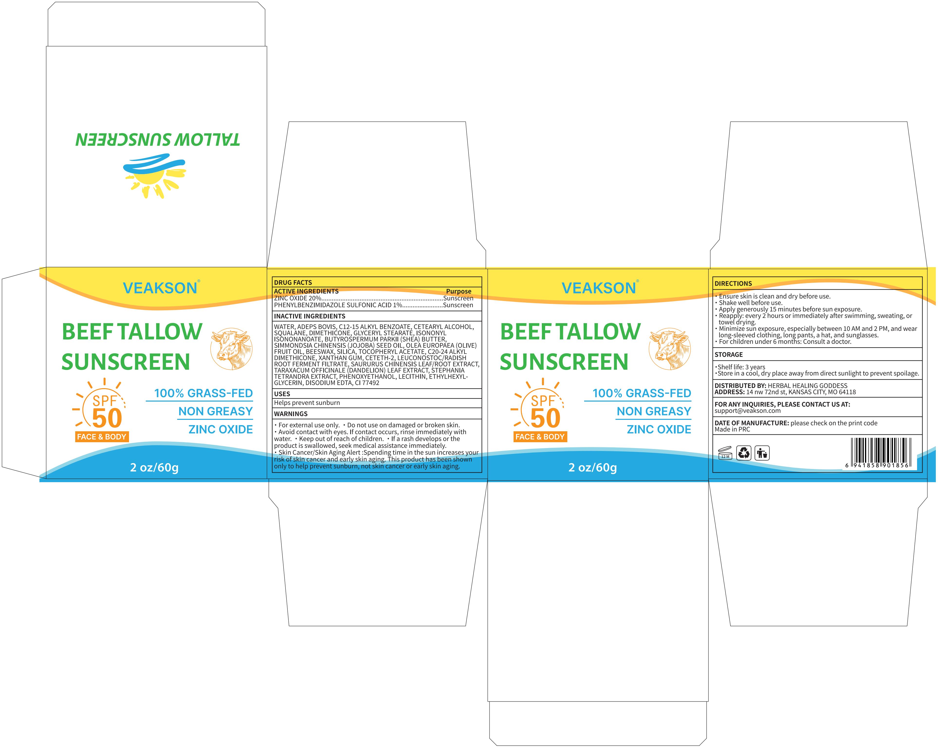 Pill image for Veakson Beef Tallow Sunscreen
