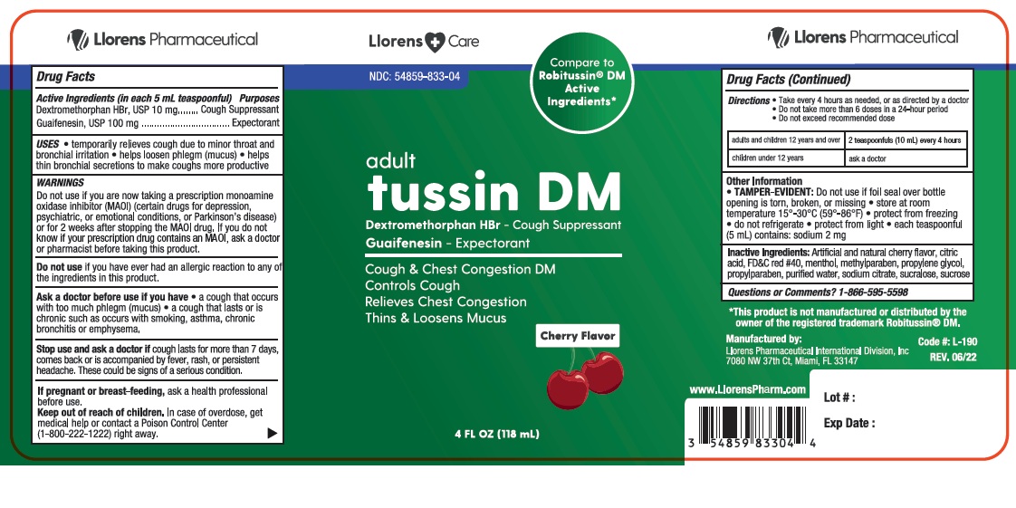 Pill image for Lc Tussin Dm 833