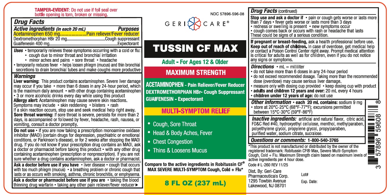 Pill image for Gericare Tussincfmax 596