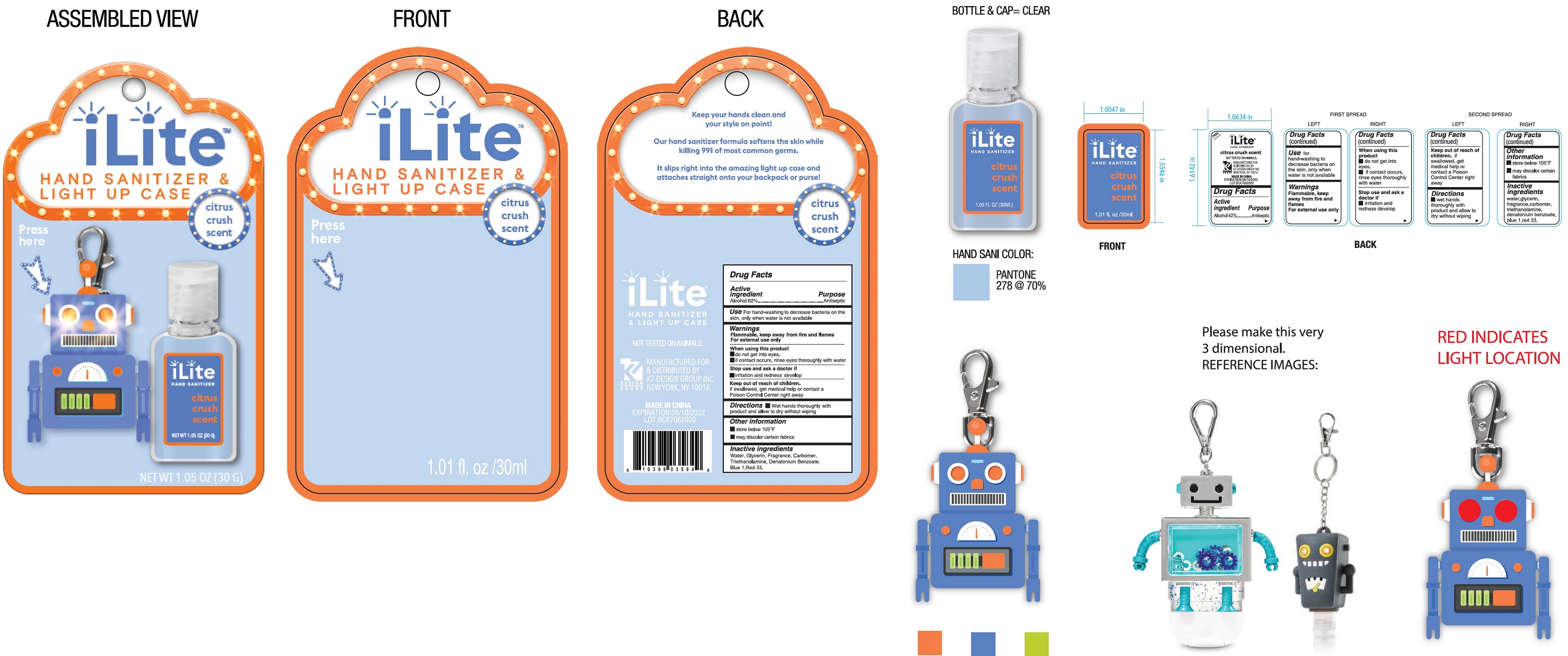 Pill image for Citrus Crush Scent Hand Sanitizer - Robot