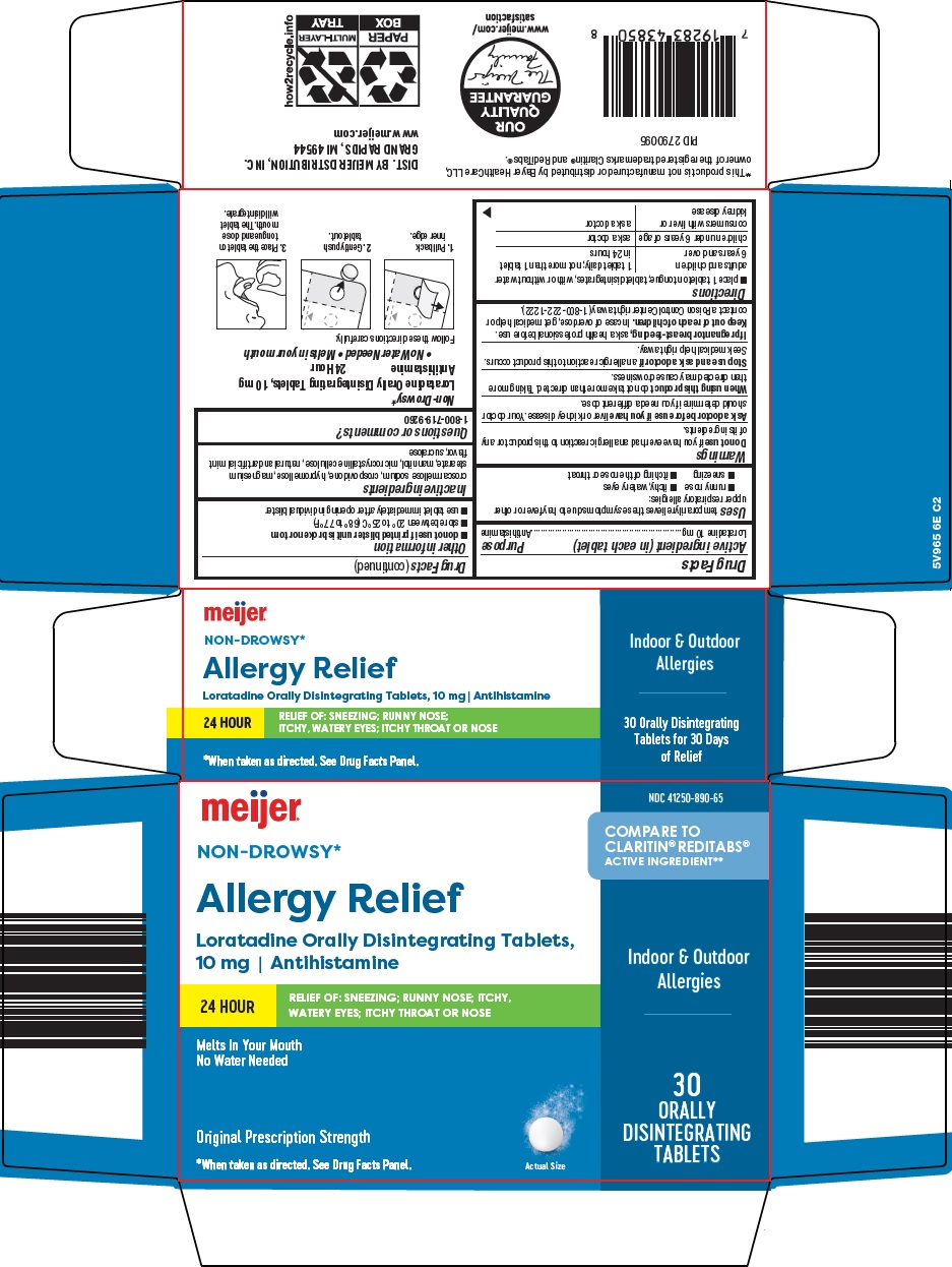 Pill image for Meijer Distribution, Inc. Non-drowsy Allergy Relief Drug Facts