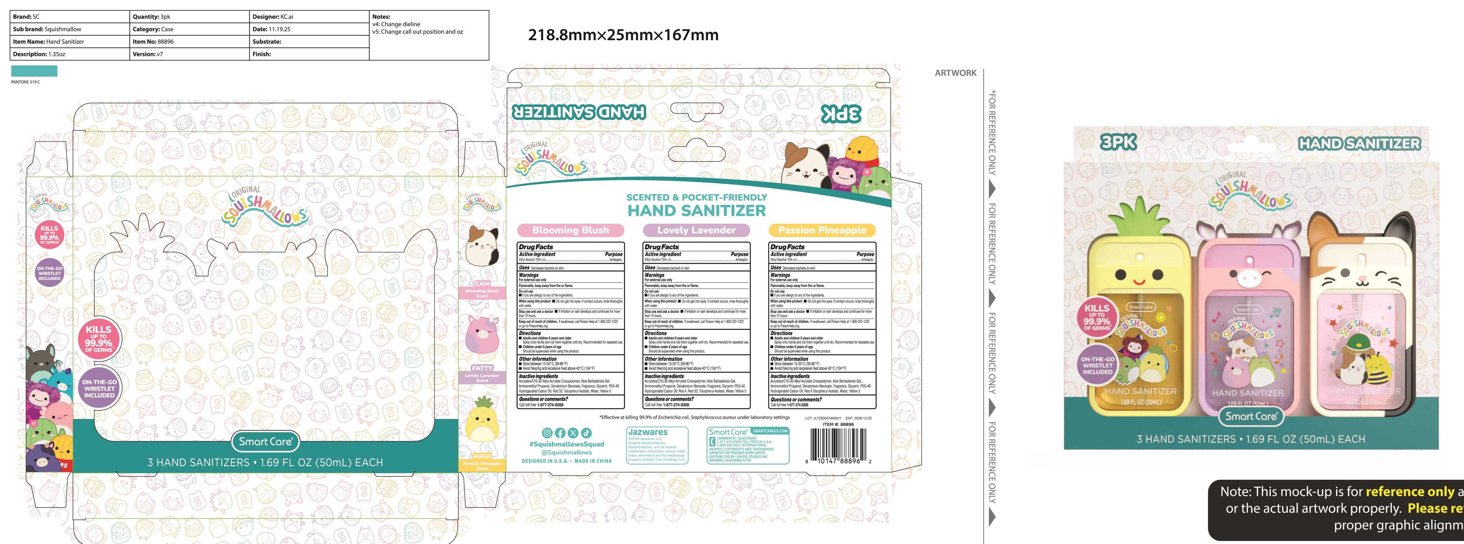 Pill image for Smart Care Hand Sanitizer With Silicone Case 3pk