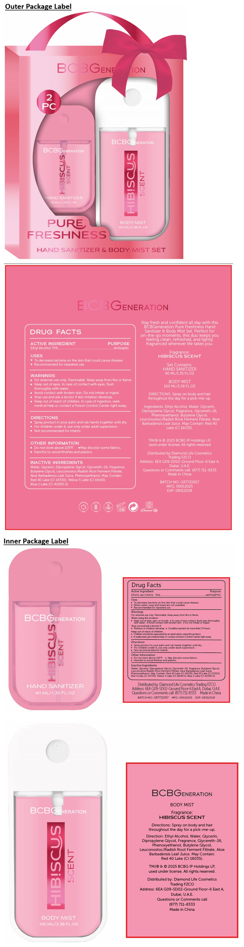 Pill image for Bcbgeneration Pure Freshness Hand Sanitizer Hibiscus Scent