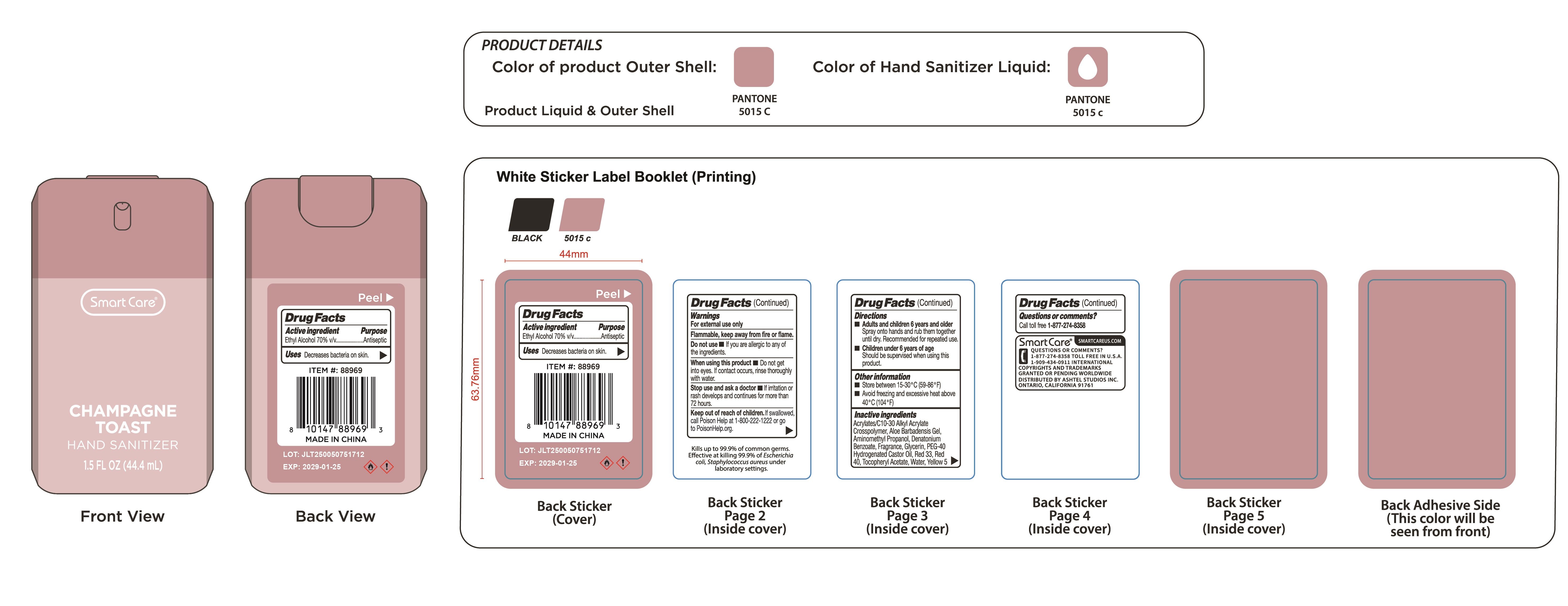 Pill image for smart care hand sanitizer champagne toast