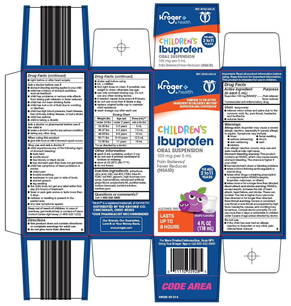 Pill image for Kroger Co. Children's Ibuprofen Drug Facts