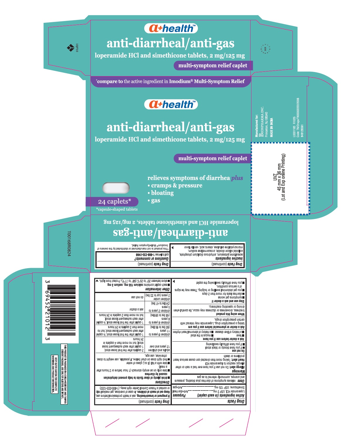 Pill image for Bion Loperamide Simethicone Tablets