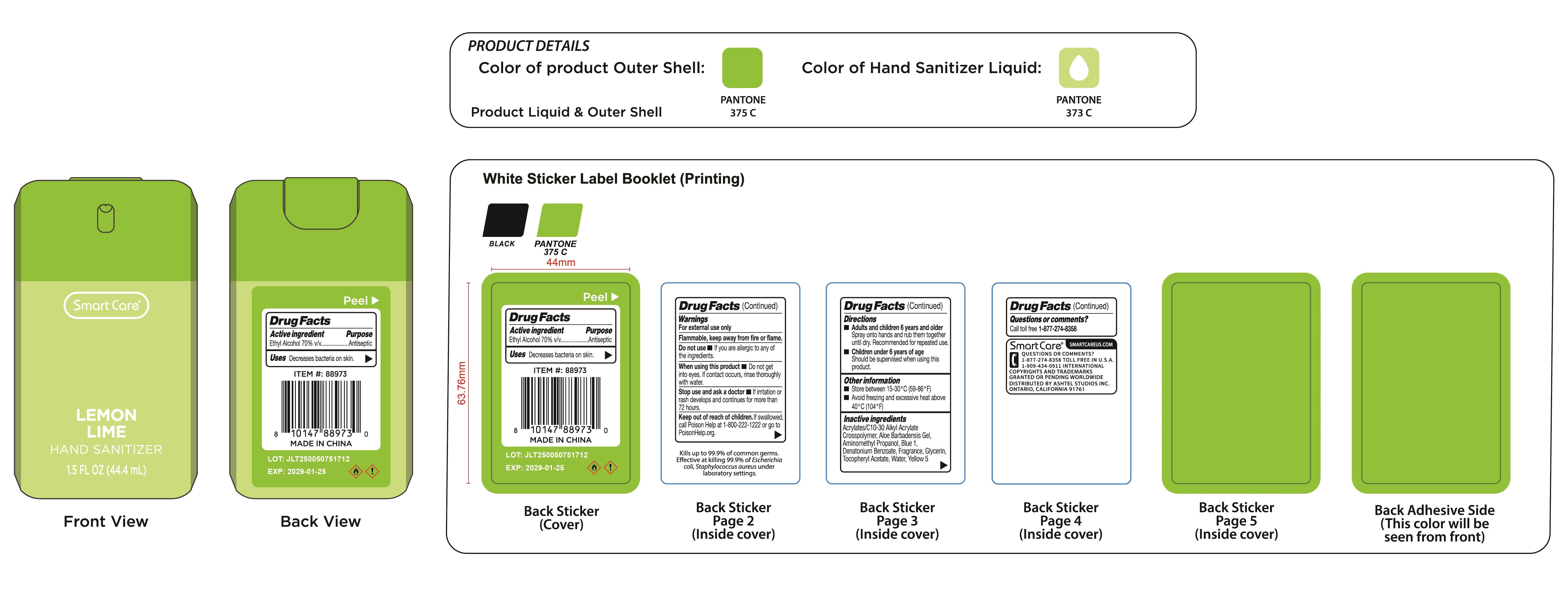 Pill image for smart care hand sanitizer lemon lime