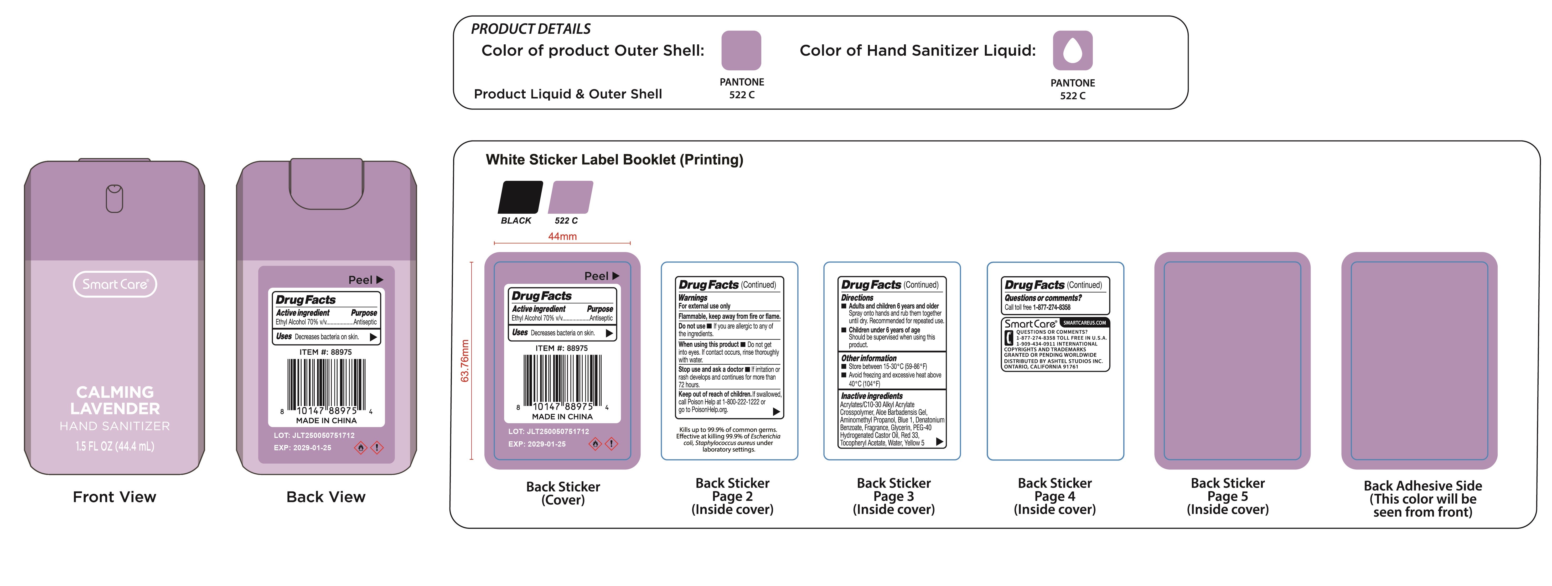 Pill image for smart care hand sanitizer calming lavender