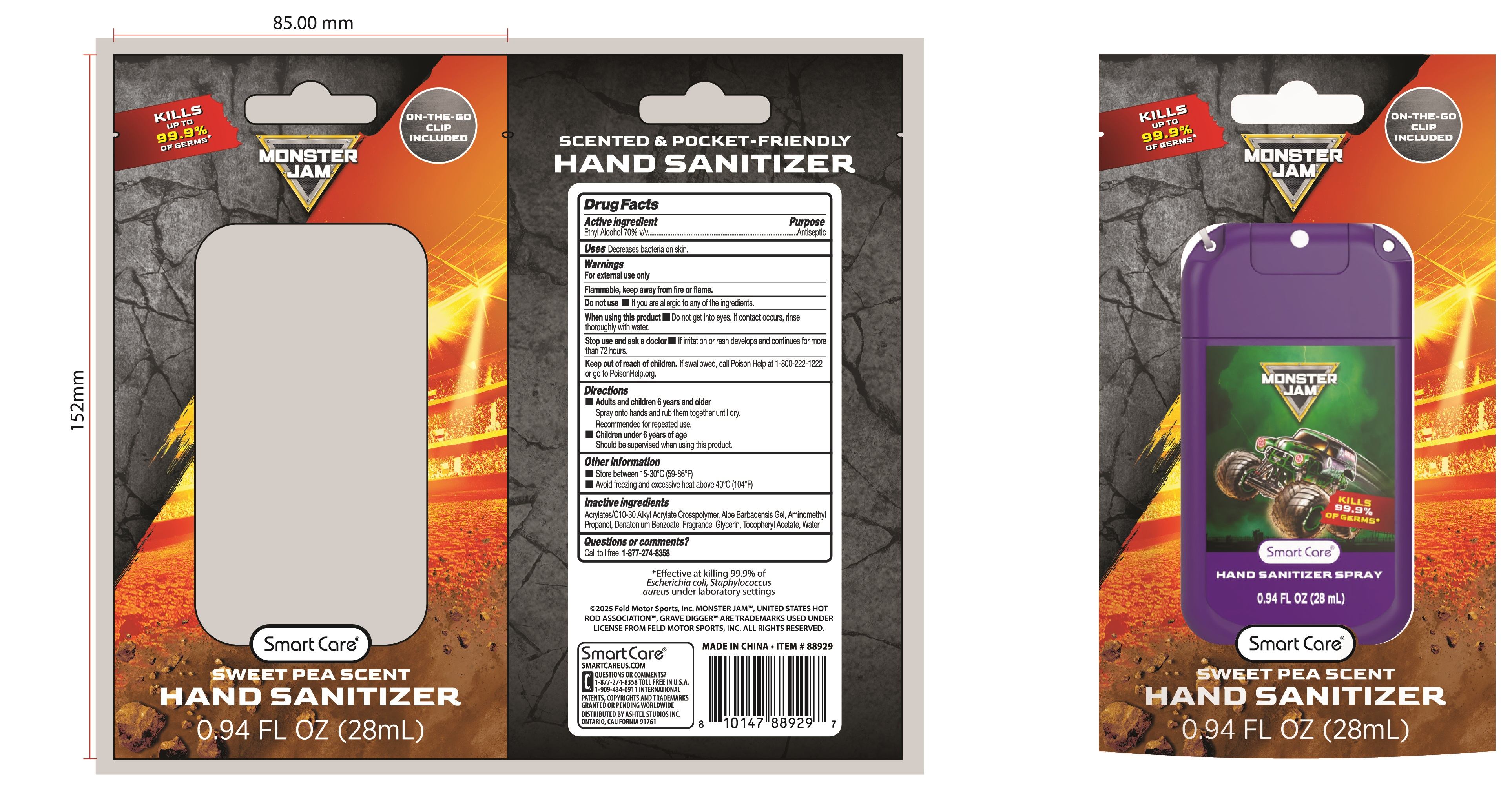 Pill image for smart care hand sanitizer monster jam