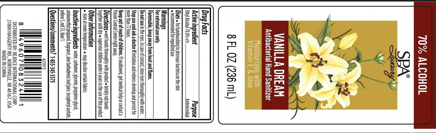 Pill image for Spa Hand Sanitizer Vanilla