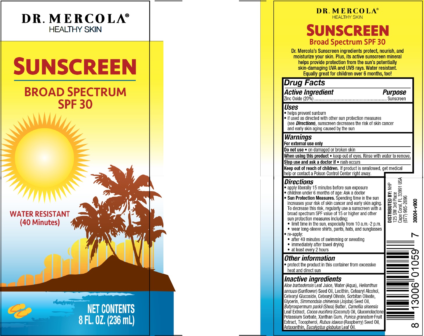 Pill image for dr. mercola broad spectrum spf-30 cream