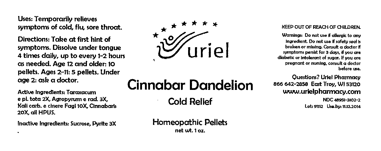 Pill image for Cinnabar Dandelion Cold Relief Pellets - 1 Oz.