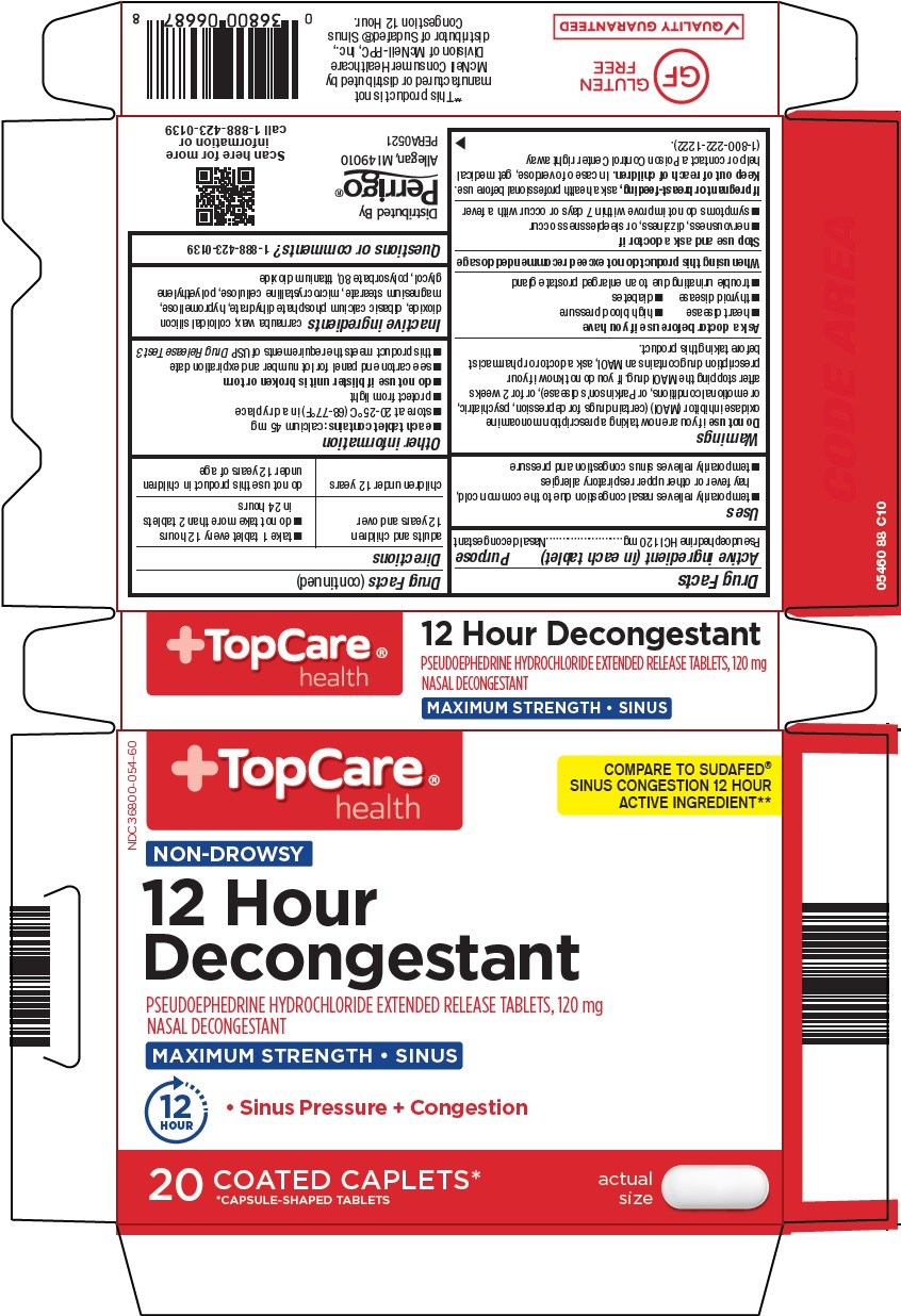 Pill image for Topco Associates Llc. 12 Hour Decongestant Drug Facts
