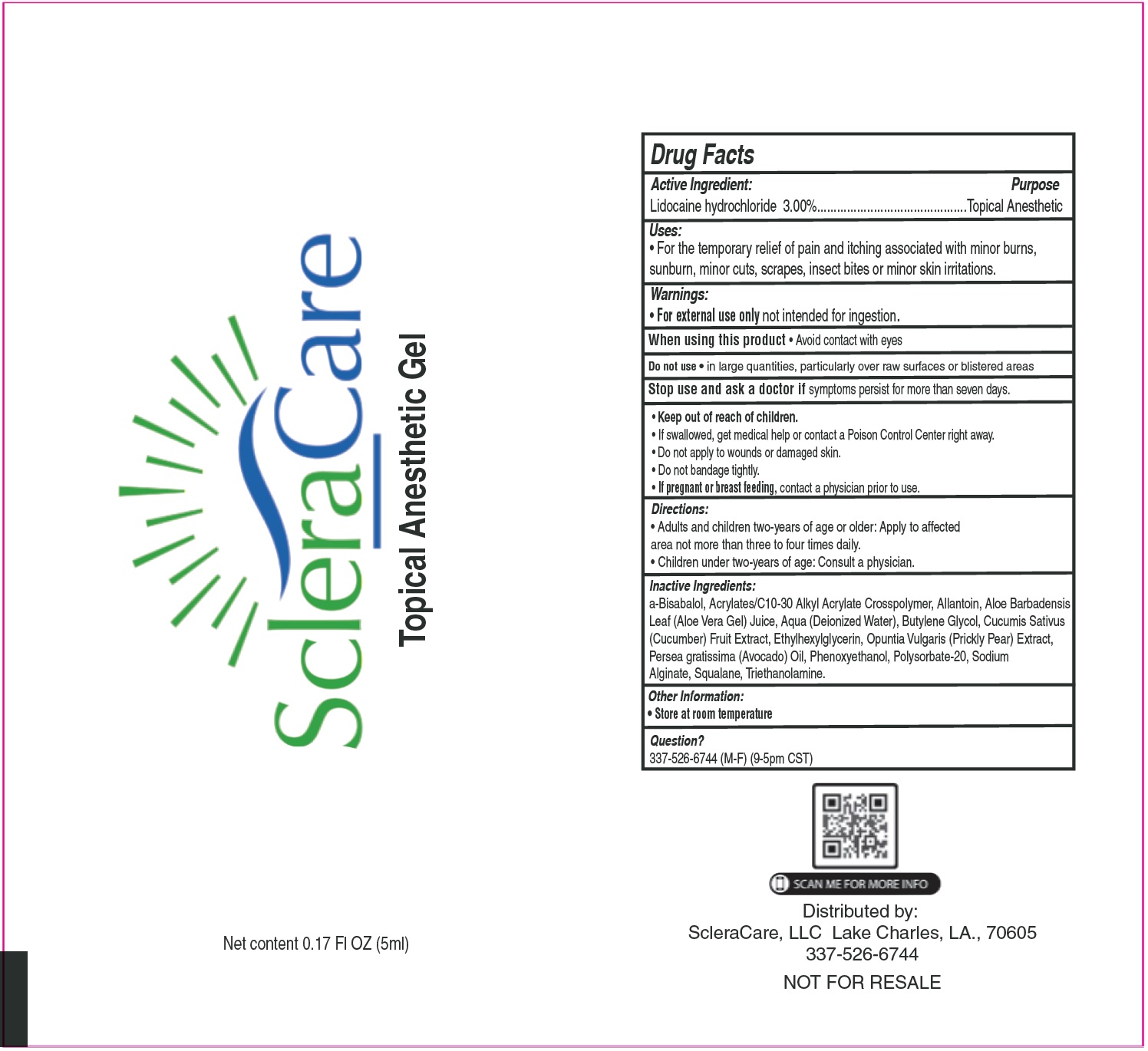 Pill image for sclera care topical anesthetic gel